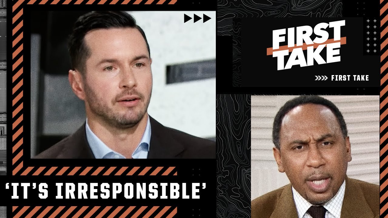 JJ Redick calls Stephen A.'s take 'irresponsible' 😳 | First Take