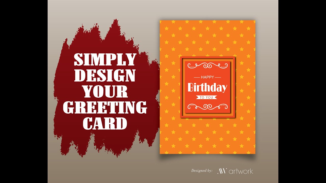 How to create a greeting card in Illustrator | Greeting Card Design | Birthday Card Design | 2020