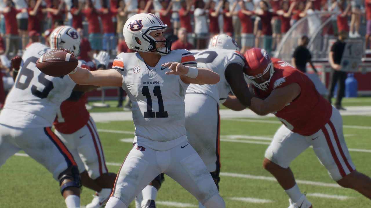 Арканзас против Оберна — лучшие моменты матча NCAA Football 10/25 (College Football 26 Sim)