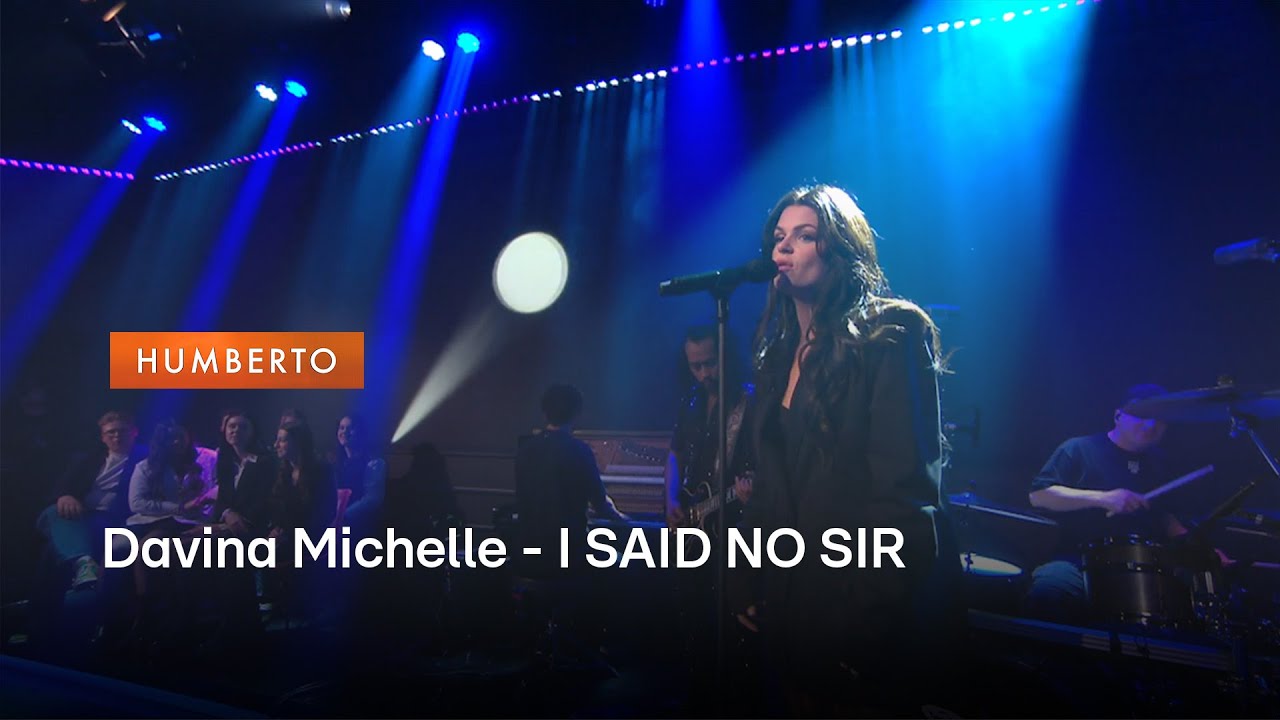 Davina Michelle zet studio op z’n kop met I SAID NO SIR | Humberto
