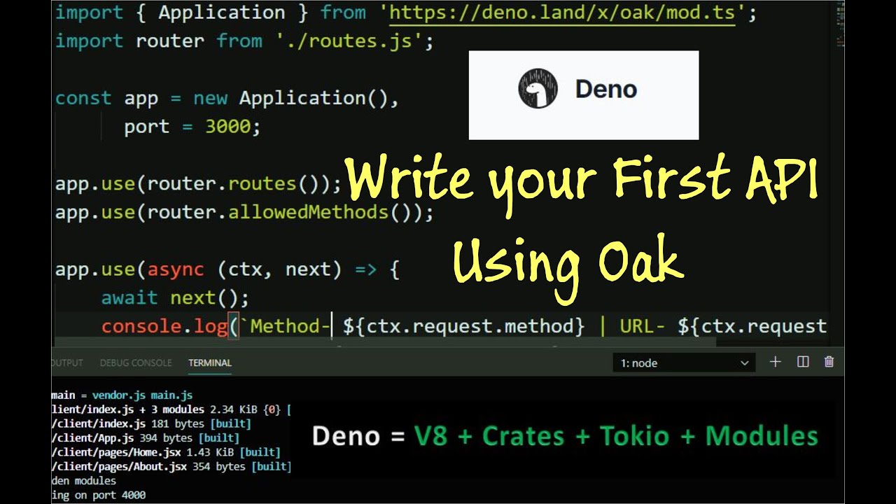 Getting Started With Deno Writing Your First API Using Oak Framework