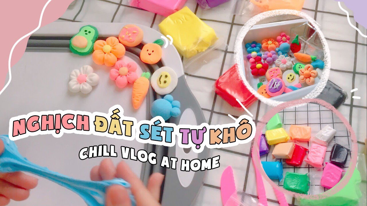 MÙA DỊCH LÀM GÌ?/ Nghịch đất sét tự khô cùng mình -  Clay with me