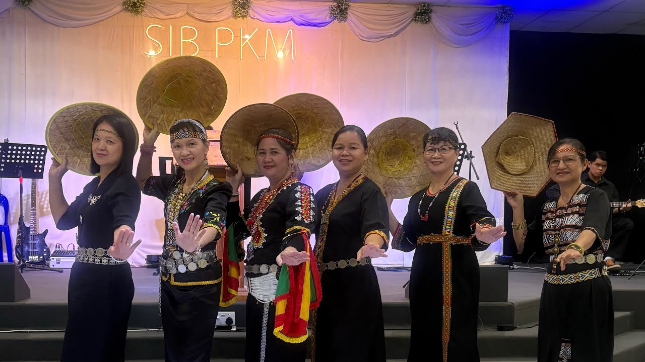 8 June 2025 Persembahan Tarian Sirung oleh wanita2 hebat SIB Pekan Kota Marudu.