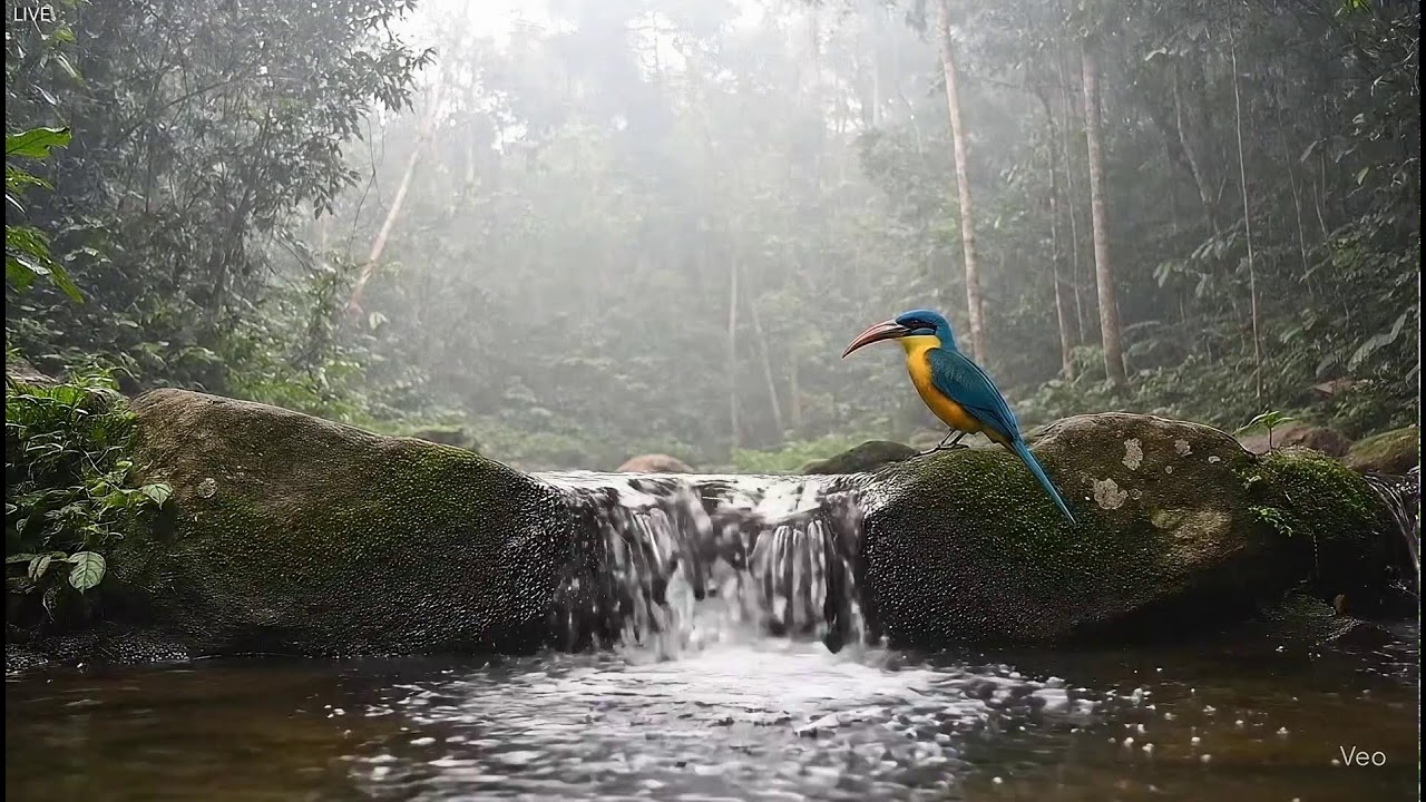 Into the Wild &mdash; ASMR Birds & River | Hypnotic Forest Soundscape | Seamless 4K Loop