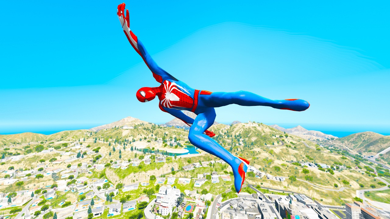 GTA 5 Ragdolls SPIDERMAN Jumps/Fails (Euphoria Physics)