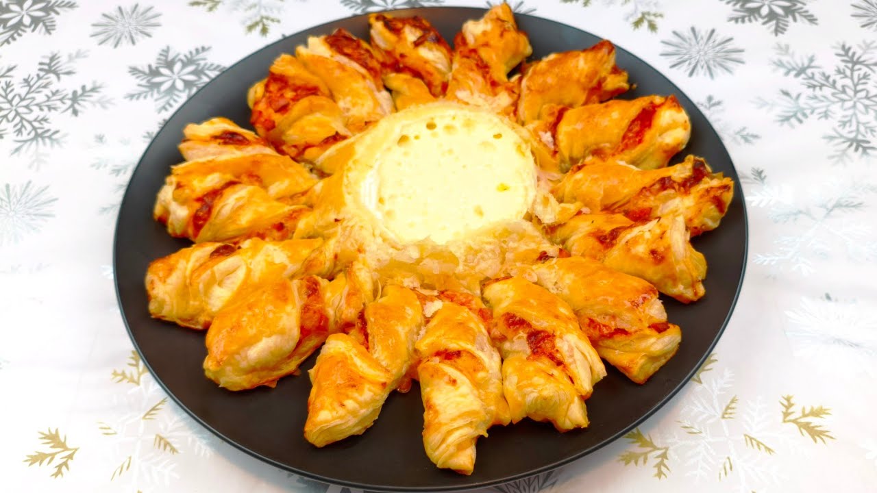 Zapiekany camembert w cieście francuskim...