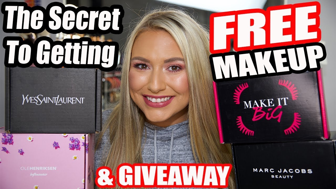 The SECRET to getting FREE makeup if you're not a beauty blogger & HUGE LUXURY MAKEUP GIVEAWAY!