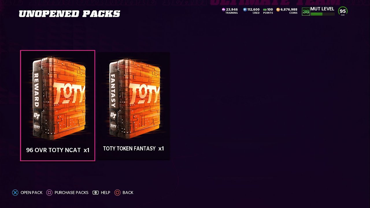 Opening FOUR FREE Team Of The Year Fantasy Packs! MUT 22 TOTY Pack Opening
