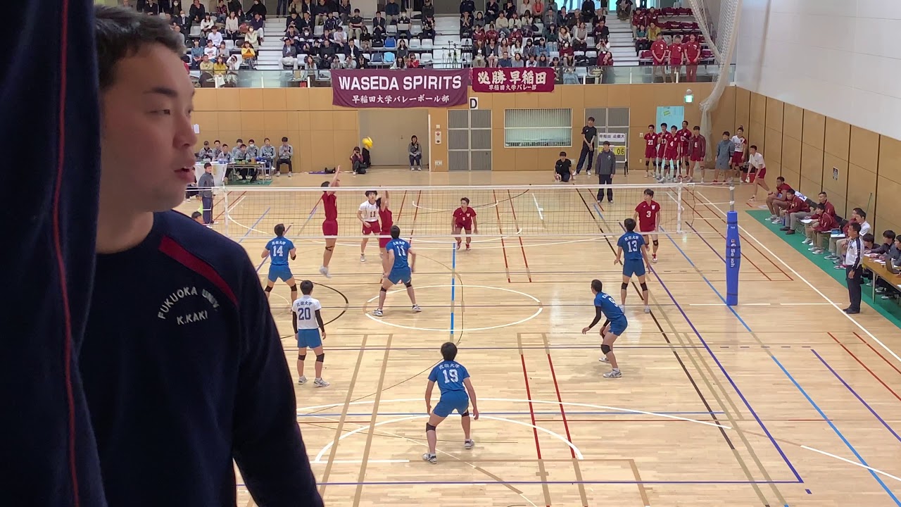 20181130 全日本インカレ ベスト4掛け 近畿大学vs早稲田大学 1セット目