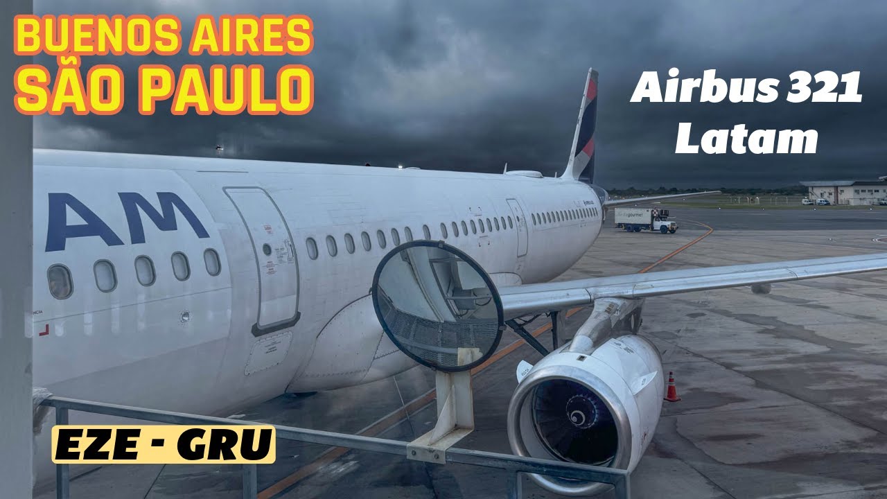 VUELO A SÃO PAULO 🇧🇷 (CONEXIÓN INTERNACIONAL) LATAM - AIRBUS 321 - DESDE EZEIZA 🇦🇷