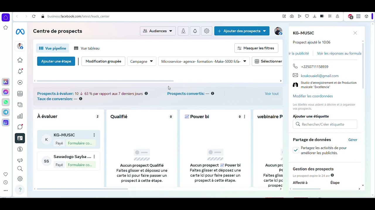 Comment gérer ses prospects de ses formulaires Facebook