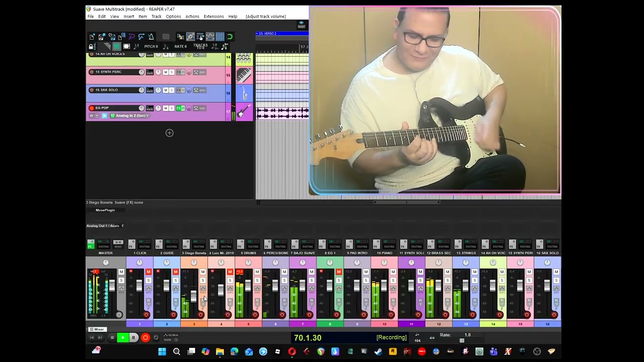 Guitarra Eléctrica  / Suave Luis Miguel