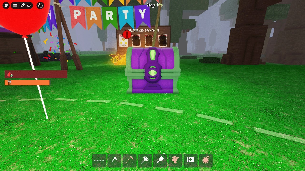 Update Party NEW JUNGLE BIOME 99 NIGHTS IN THE FOREST ROBLOX!!!