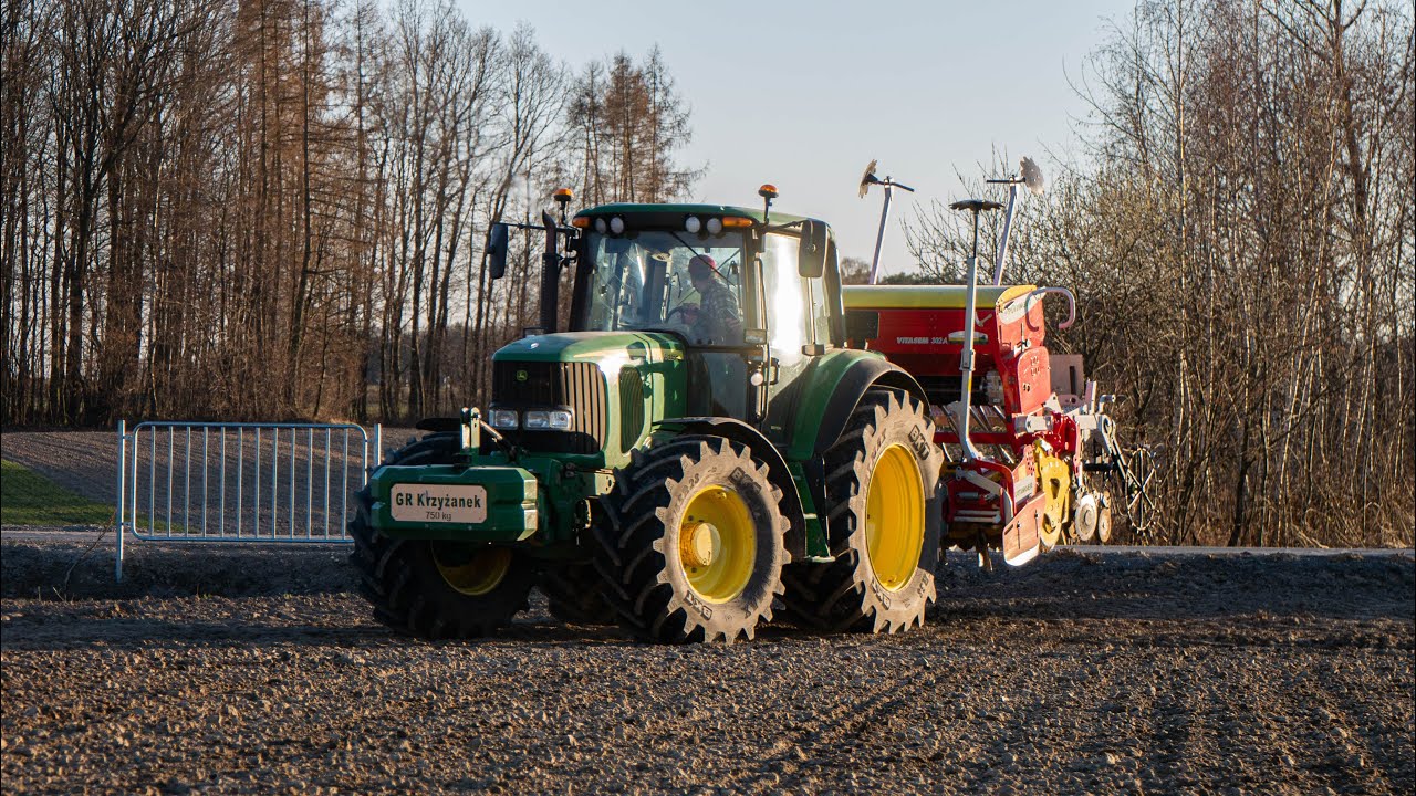 Siew Jęczmienia w GR. Krzyżanek! John Deere&Pottinger