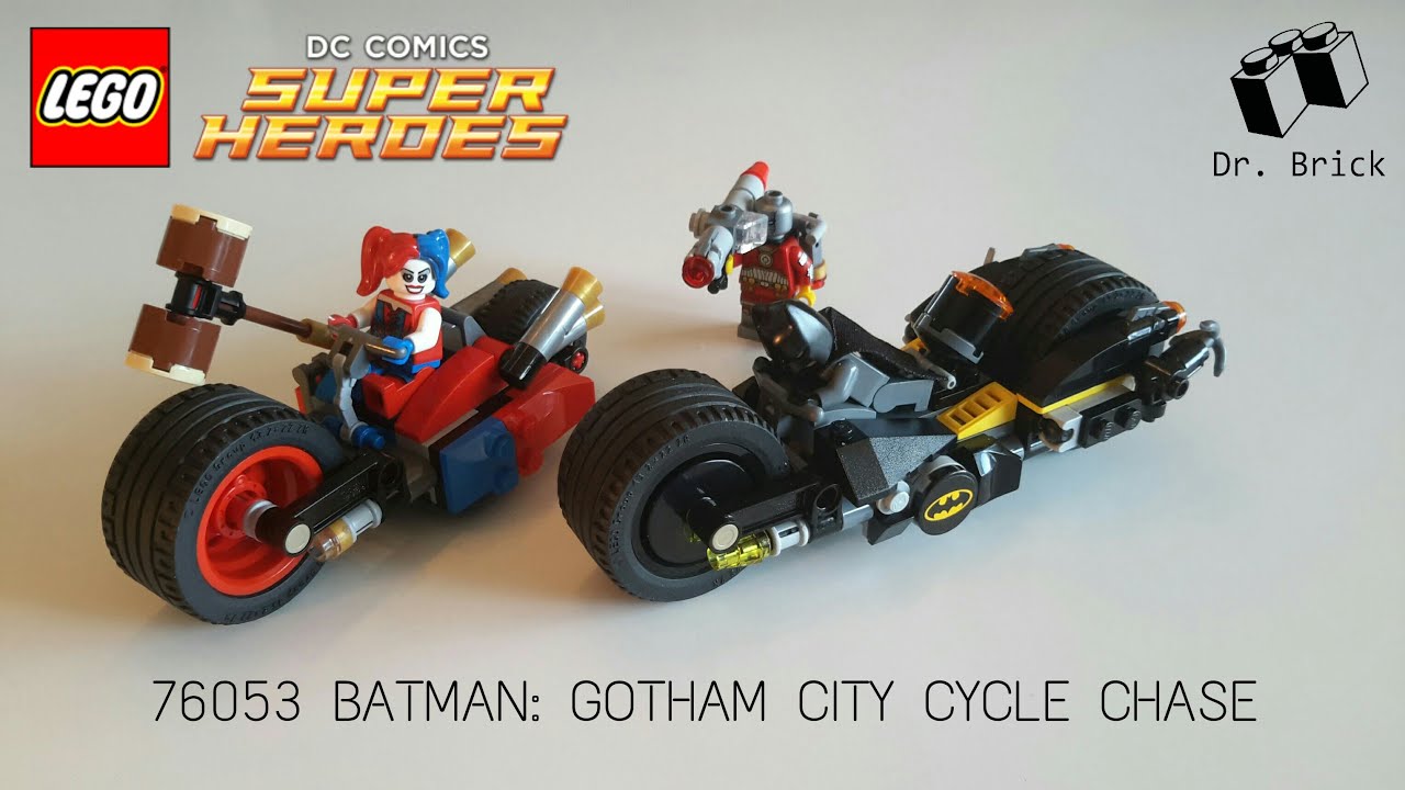 LEGO DC COMICS SUPER HEROES / 76053 BATMAN: GOTHAM CITY CYCLE CHASE / STOP MOTION SPEED BUILD