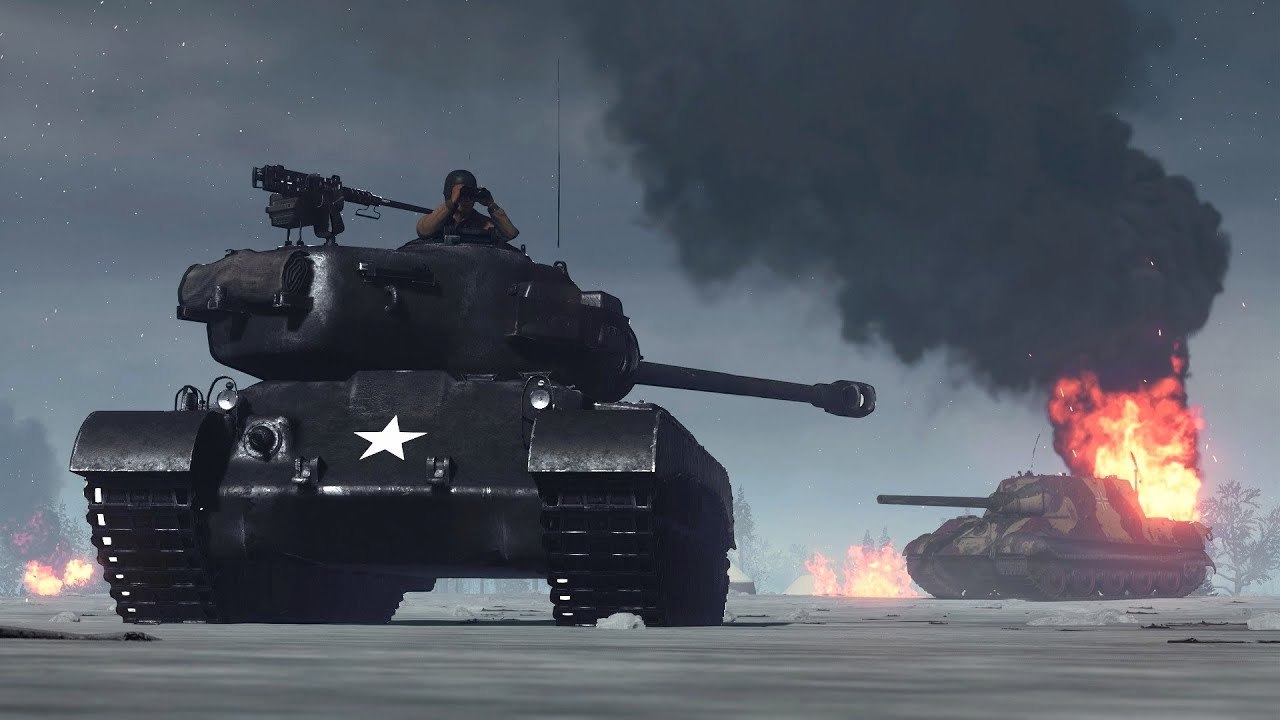 Squad 44 - M26 Pershing Night Assault - 4K