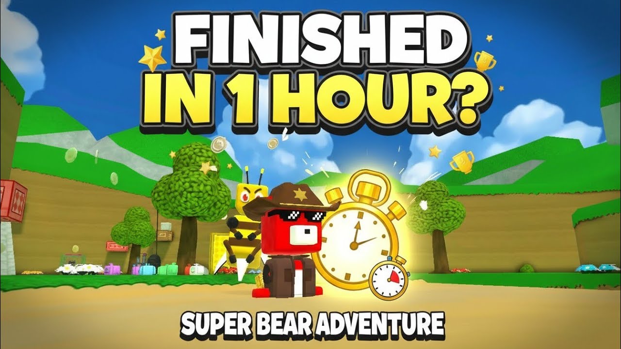 🔴 Super Bear Adventure LIVE | 1 Hour Challenge – Can I Finish Without Dying?!