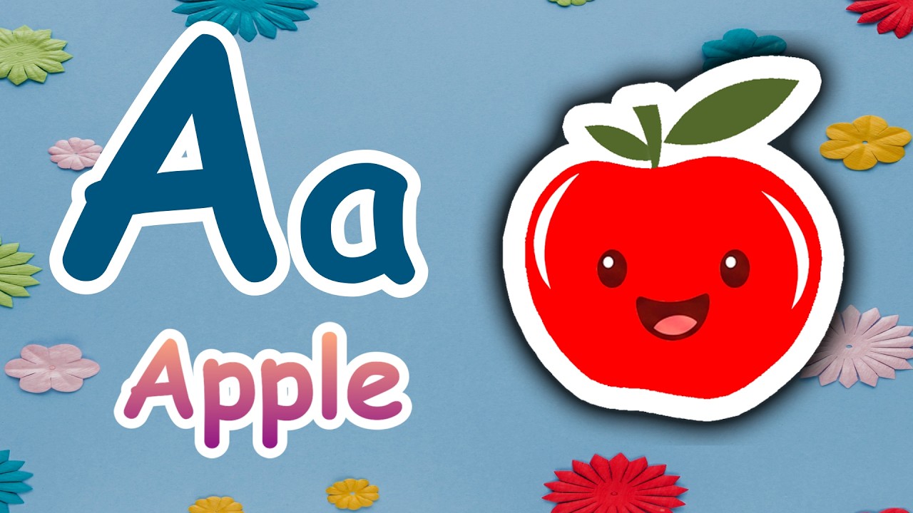 Toddlers Learning English🍎 - ABC Kids Kuchiku - A for Apple