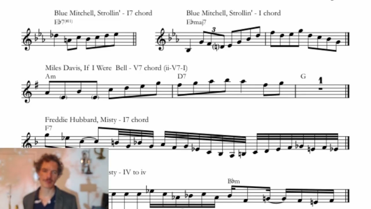 Miles Davis: The best first ii-V lick to learn, Ex. #8