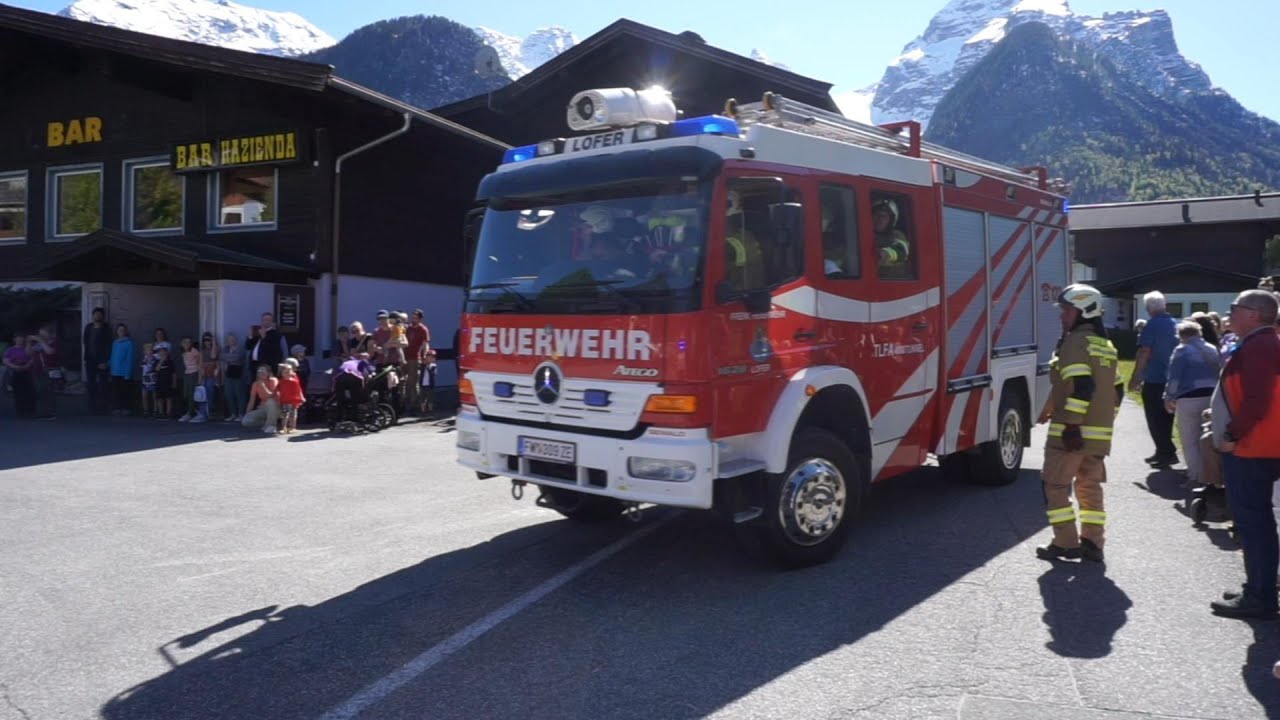 Schauübung der Freiwilligen Feuerwehr Lofer