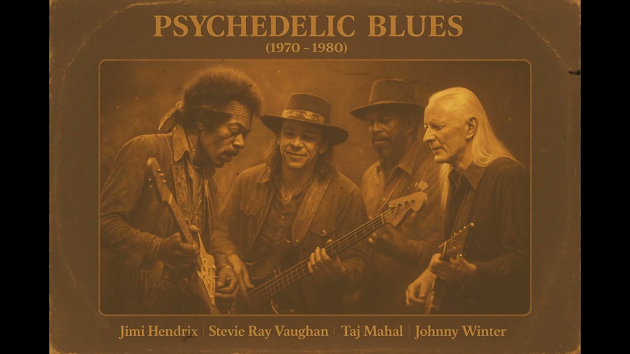 Psychedelic Blues 1970–1980 Lost Recordings – Jimi Hendrix, Stevie Ray Vaughan, Taj Mahal, [RARE]