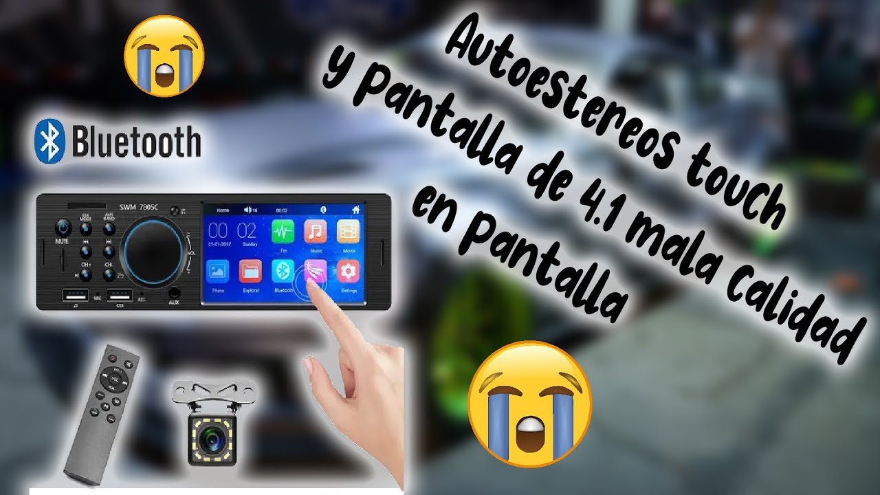 autoestereo SWM 7805C pantalla 4.1 1 din haciendo pruebas