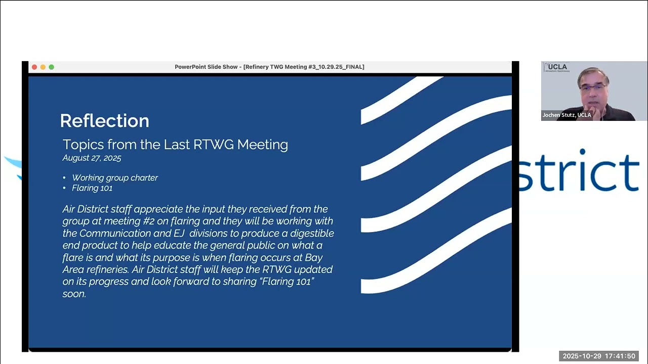 Meeting #3 - Refinery Technical Working Group October 29, 2025