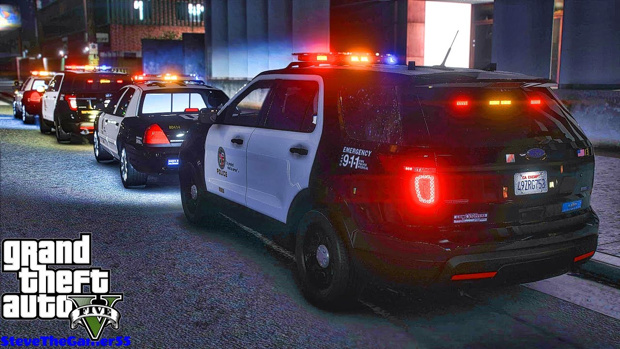 Играю в GTA 5 за ПОЛИЦЕЙСКОГО City Patrol|| LAPD|| GTA 5 Mod| 4K
