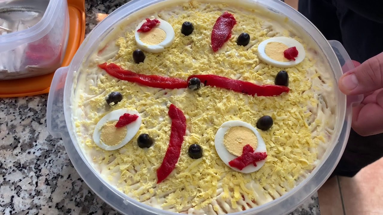 Ensaladilla rusa y buñuelos atún con patata