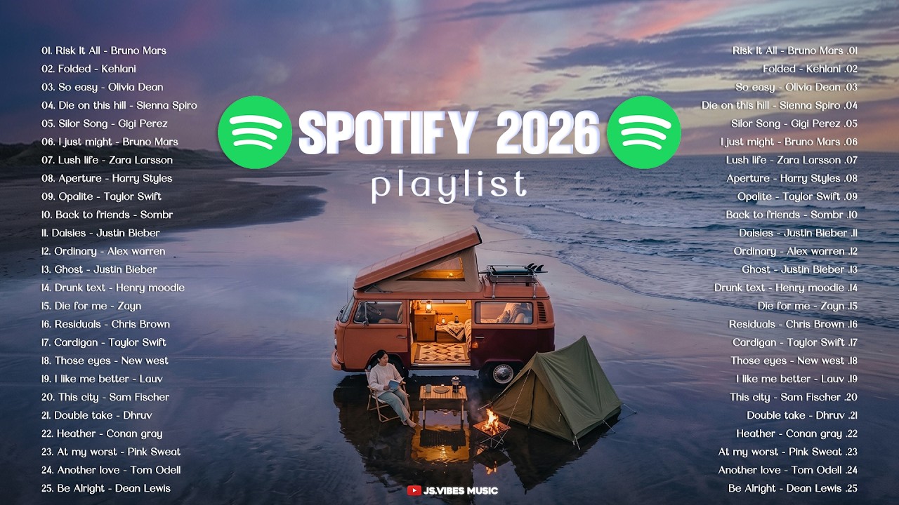 Chill Vibes Trending Music Spotify 2026🤍|| Top 100 Hits English Songs -- Viral Tiktok Acoustic 2026