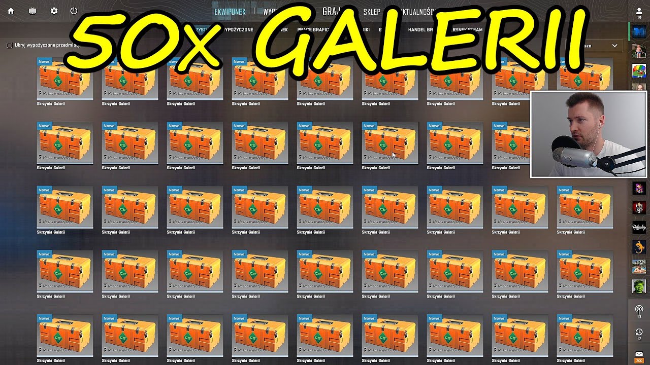 Otworzyłem 50 skrzynek Galerii! (Gallery case opening) | Mervo