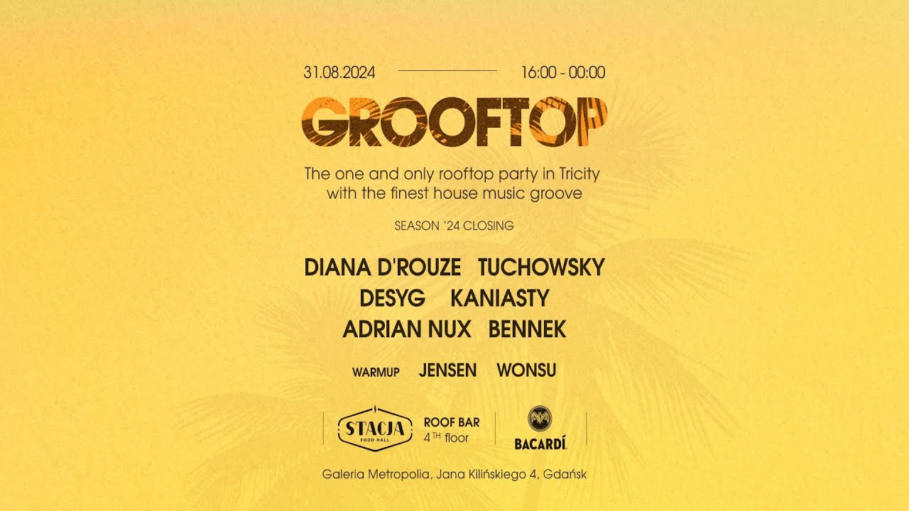 KANIASTY@Grooftop 31.08.2024 /Afro House/Deep House/Organic House/