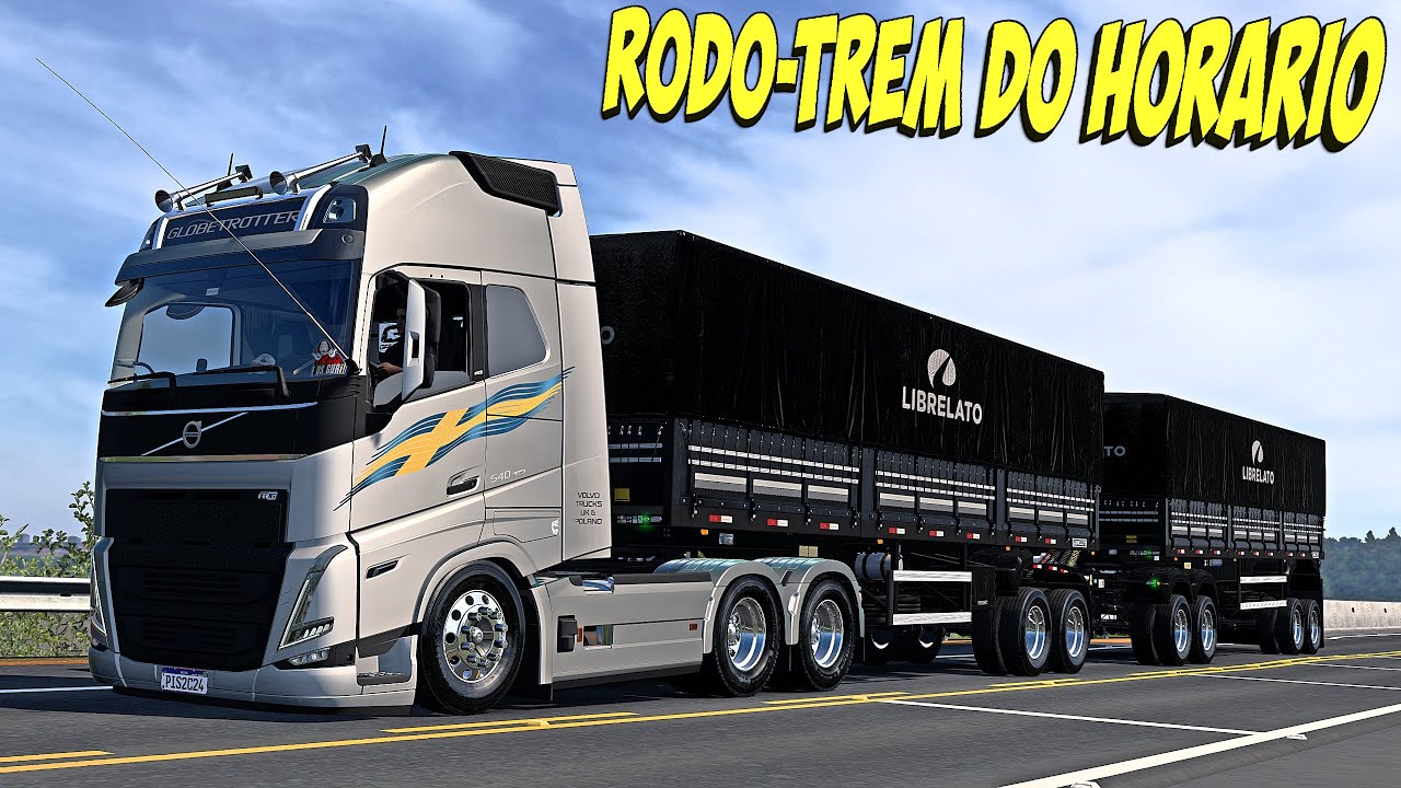MUITA PRESS&Atilde;O NO VOLVO FH 540 NO RODO-TREM - TERMINANDO A VIAGEM - ETS 2 1.53 MODS BR
