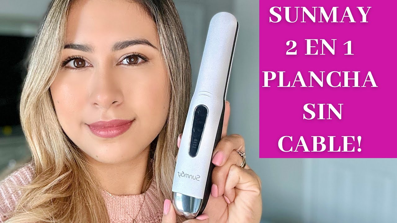 NUEVA SUNMAY VOGA 2 EN 1 PLANCHA PARA EL CABELLO SIN CABLE! RESEÑA COMPLETA AQUÍ!