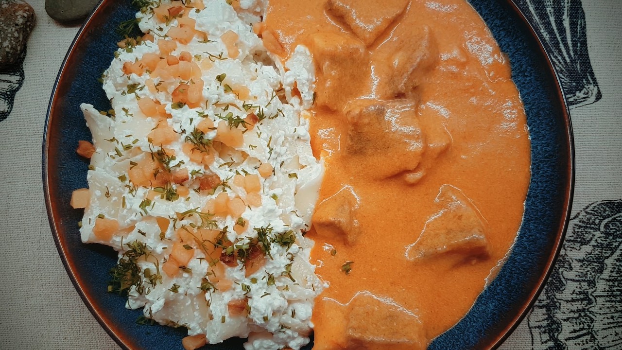 How to Make Traditional Hungarian Catfish Paprikash with Cottage Cheese Pasta