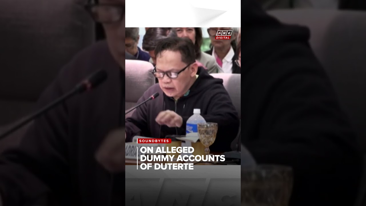 Madriaga: I served as a dummy for large money transfers during Duterte's term as president | ANC