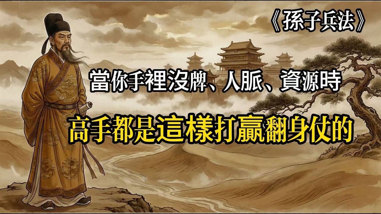 《孫子兵法》：當你手裡沒牌、沒人脈、沒資源時，高手都是這樣打贏翻身仗的