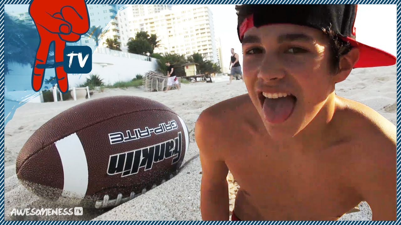 Austin Mahone Plays Beach Football with AC, Tyler, Zach and Robert - Austin Mahone Takeover Ep 44