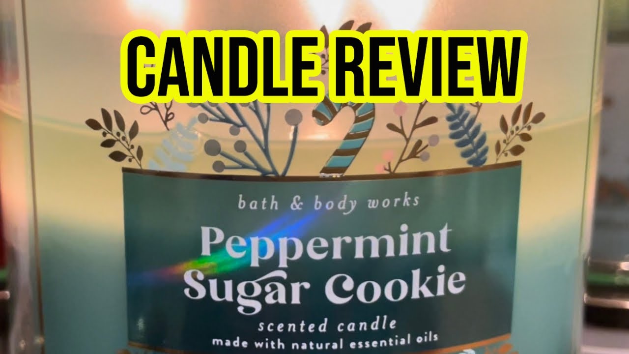 Peppermint sugar cookie candle review
