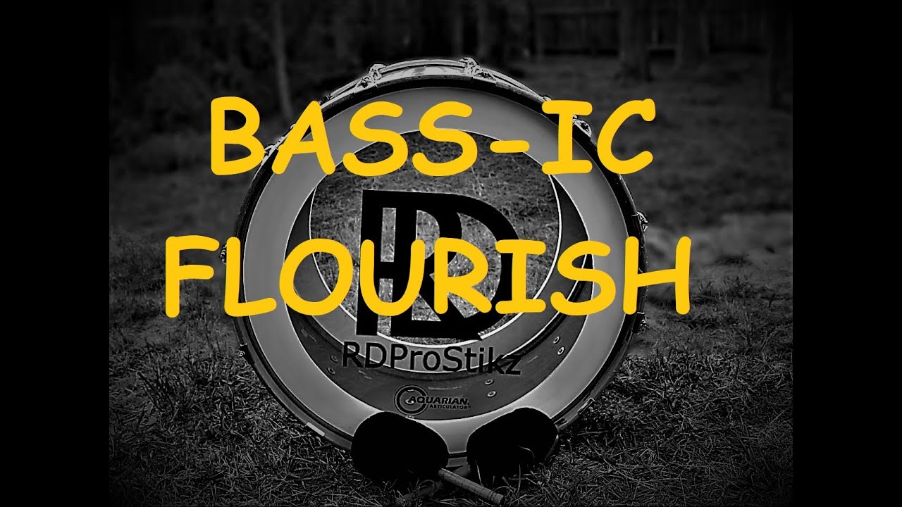 The basic flourish for tenor and bass drummers.