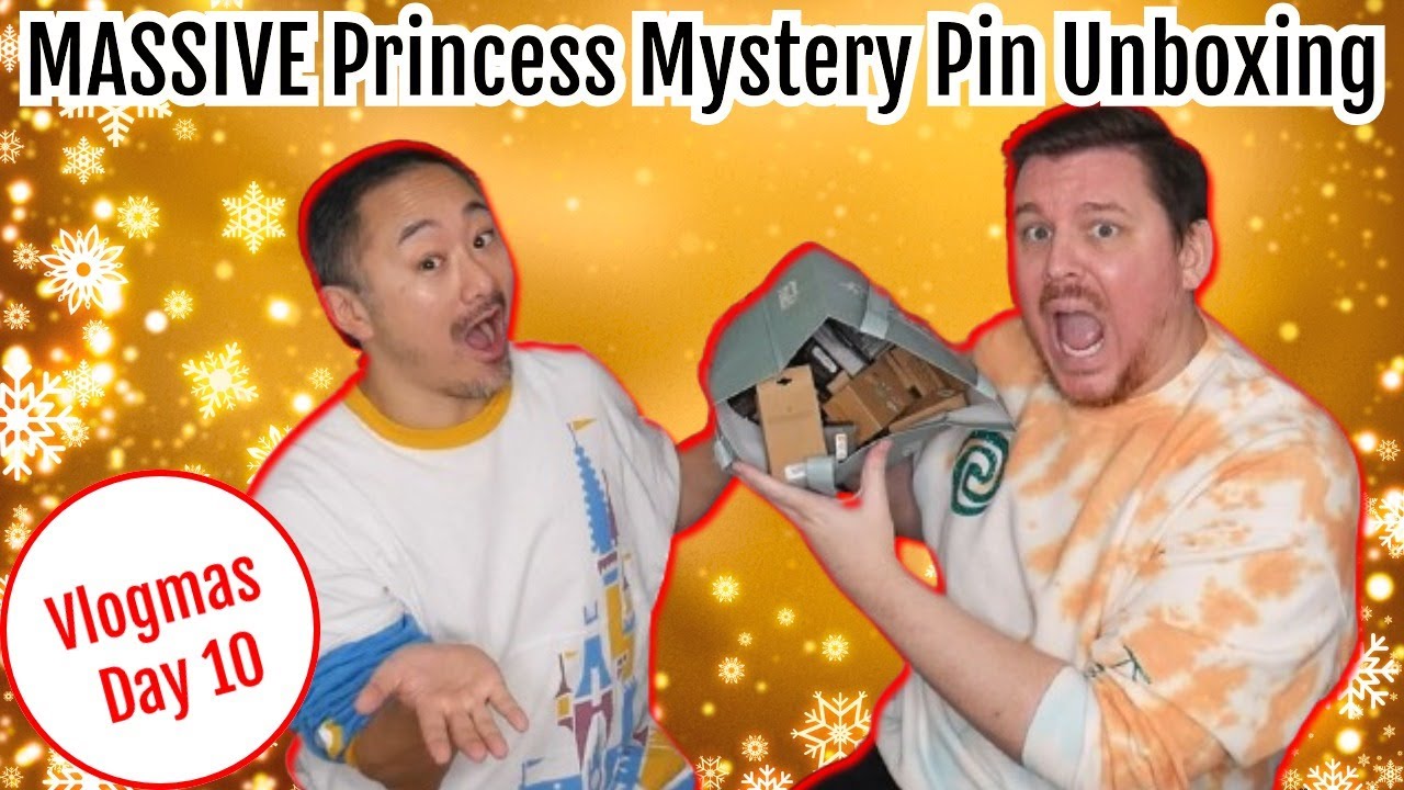 MASSIVE Disney Princess Mystery Pin Unboxing | Vlogmas Day 10