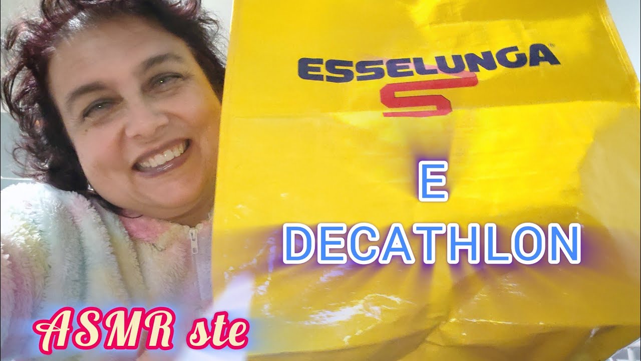🛒 ASMR | Svuoto la spesa Esselunga e haul Decathlon 😌✨ 