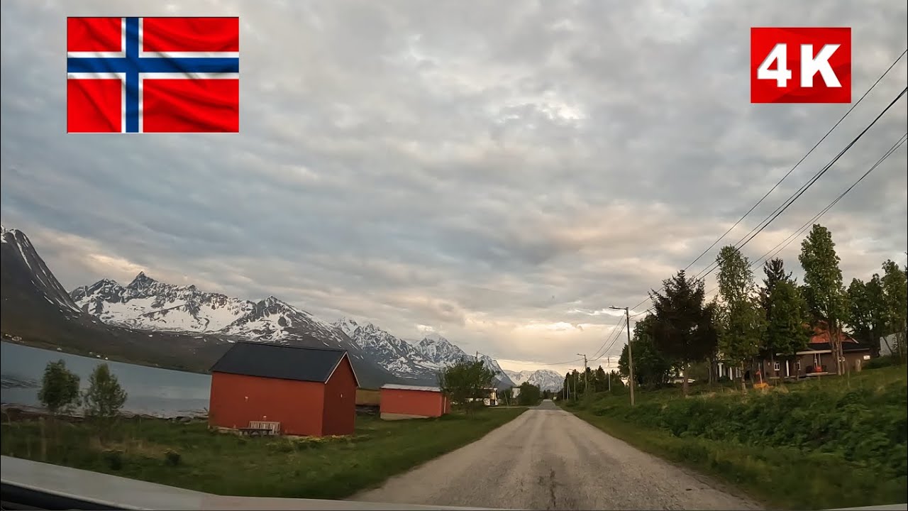 Lyngen,  Norway Scenic Routes [4k] 🚘🧌🦌🌅🏔️🧌🚘