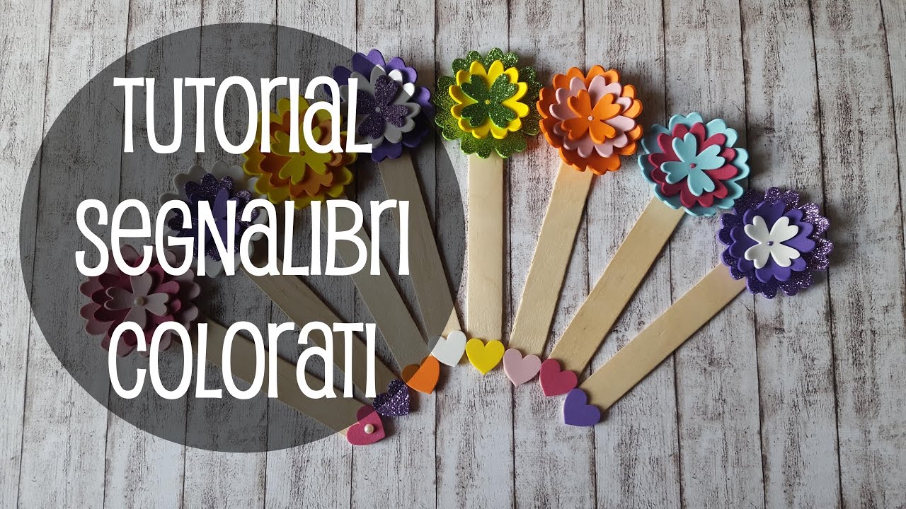 DIY TUTORIAL SEGNALIBRI COLORATISSIMI con gomma crepla