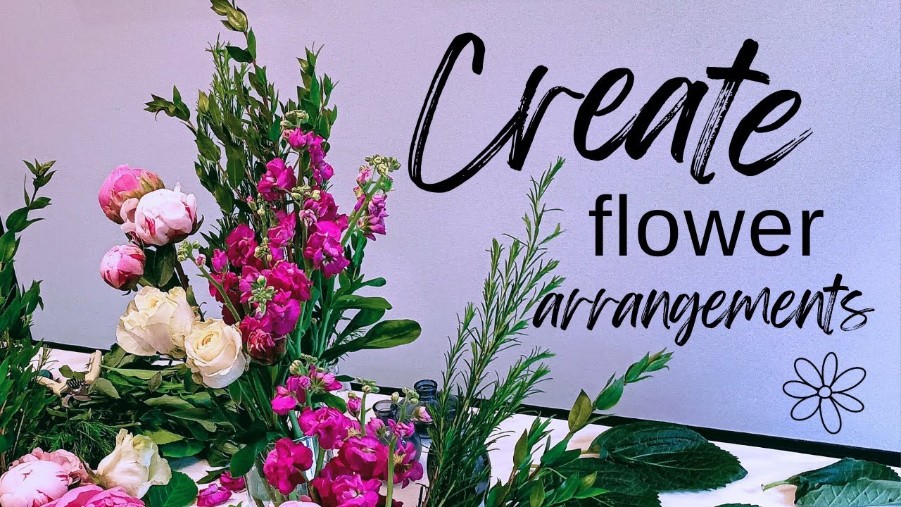 How to make a flower arrangement!~EASY & ELEGANT!~You can do it! =)!