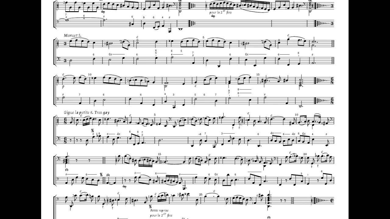 IVe Livre de Pieces de Viole pa Mr. Marin Marais. Premiere Suitte