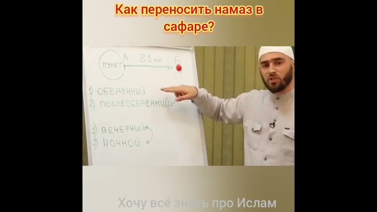 Как переносить намаз в сафаре?