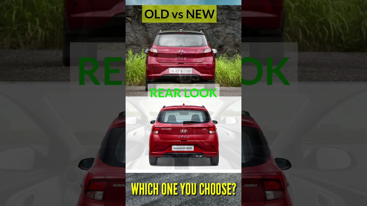 Hyundai Grand i10 Nios Facelift2023 vs Pre Facelift #shorts