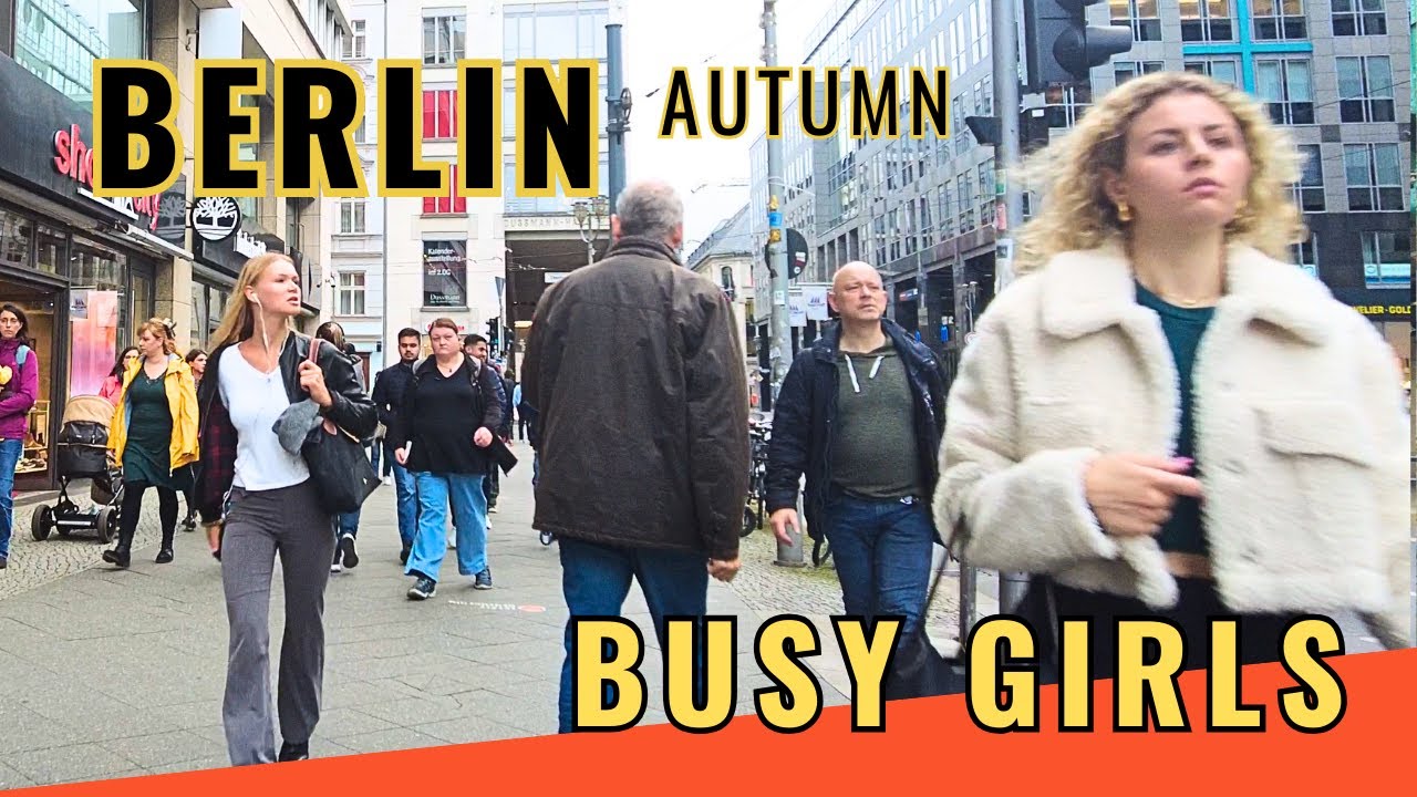 GERMAN WALKING TOUR 🇩🇪 DOWNTOWN, BUSY PEOPLE, TOURIST & LOCALS.