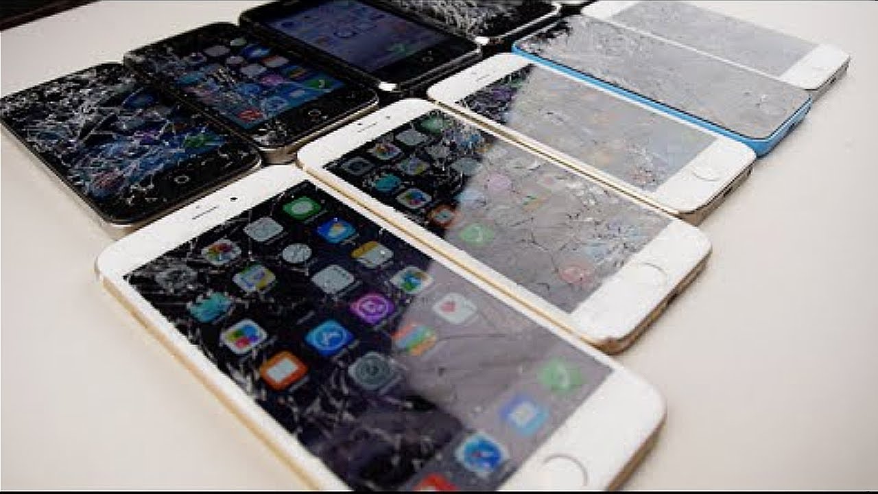Краш-Тест ВСЕХ АЙФОНОВ!!! iPhone 6 Plus vs 6 vs 5S vs 5C vs 5 vs 4S vs 4 vs 3GS vs 3G vs 2G